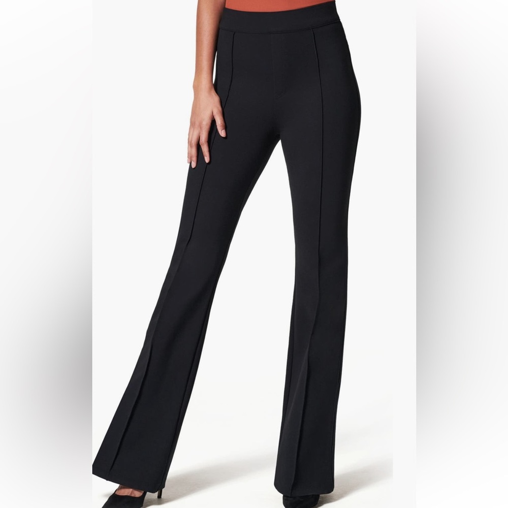SPANX Spanxsmooth Perfect Fit Ponte Flare Pant, Black, Sz L